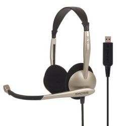 USB HEADPHONES WITH MICROPHONE STEREO HEADSET