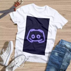 Discord T-shirt Discord Neon Icon T-shirt $15.95