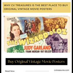 Why CV Treasures is the Best Place to Buy Original Vintage Movie Posters