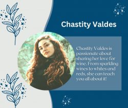 Chastity Valdes loves to share wine knowledge