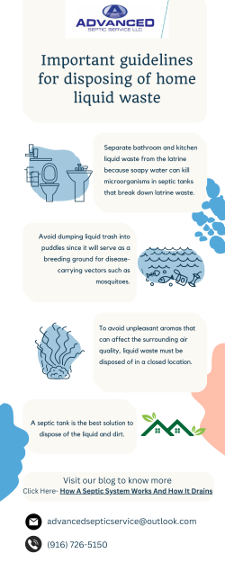 Important Guidelines For Disposing Of Home Liquid Waste