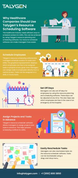 Why Healthcare Companies Should Use Talygen’s Resource Scheduling Software
