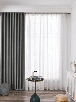 HuanCaiNi-Silk Touch-Polyester Fiber High-Precision Modern Simplicity Curtain Fabric