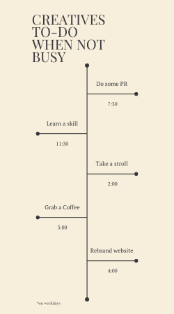 Pencil Bee’s infographic for creatives during slow periods