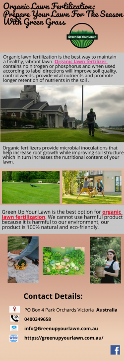 Organic Lawn Fertilization: Prepare Your Lawn For The Season With Green Grass