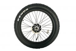 Velowave e-bike | rear wheel with motor & disc brake rotor