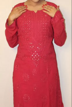 Top chikankari kurta set in India