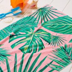 Sublimated Print Microfiber Tropical Beach Towels