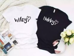 Mr and Mrs Wife Hubby Shirts Husband And Wife Shirts