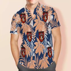 Sepultura Hawaiian Shirt Custom Photo Hawaiian Shirt Blue Leaves Hawaiian Shirt