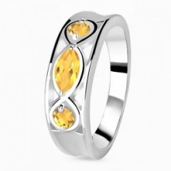 Infinity Citrine Rings