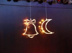 LED CURTAIN LIGHTS WITH BELL AND MOON