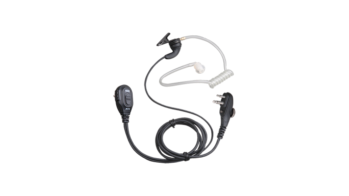 EAM12 Earpiece with on-MIC PTT & VOX& Transparent Acoustic Tube