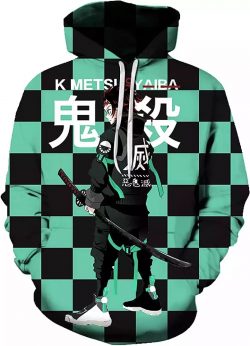 Demon Slayer Sweater, Demon Slayer Hoodie Sweater Costume Pullover $19.95