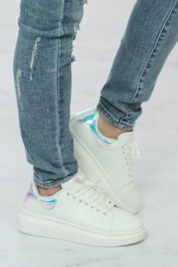 Berness Kicks and Giggles Chunky Sole Sneakers in White