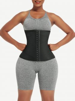 Black 11 Steel Bones Neoprene Waist Trainer Weight Loss