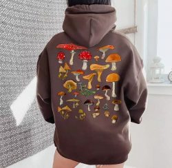 Mushroom Sweater , Cottagecore Goblincore Vintage Fungi $25.95