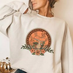 Mushroom Sweater , Cottagecore Mushroom Sweatshirt Vintage $16.95