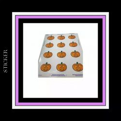 Pumpkin Sticker Sheet Beautiful And Refined Glossy Pumpkin Decorating Stickers $2.99