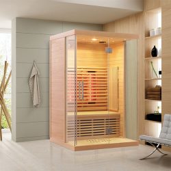 Indoor Low EMF Infrared Sauna with Frone Glass