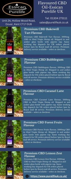 Flavoured CBD Oil-Essican Purelife UK