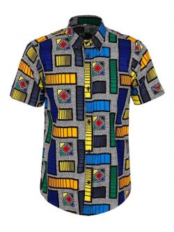 Justice African Print Shirt