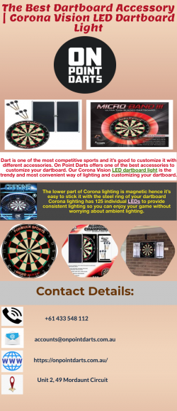 The Best Dartboard Accessory | Corona Vision LED Dartboard Light