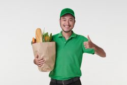 What are some popular grocery delivery software brands in the market?