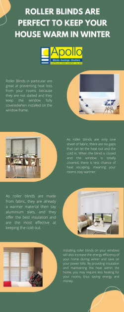 Roller Blinds are Perfect to Keep Your House Warm in Winter