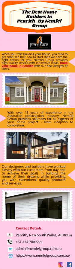 The Best Home Builders In Penrith By Nemfel Group