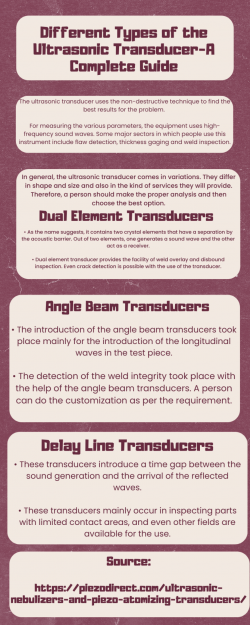 Various Types of Ultrasonic Transducer