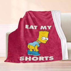 Simpsons Blanket Eat My Shorts Blanket