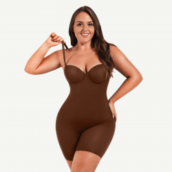 Wholesale Fancy Cupped Mid-Thigh Bodysuit