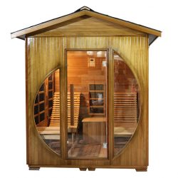 SAUNASNET Outdoor Far Infrared Sauna Room with Recliner