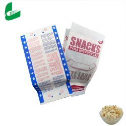 White waterproof Greaseproof Microwave Paper Popcorn Bag