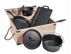 Cast Iron Outdoor Cooking Set, Outdoor Cast Iron Cooking Set