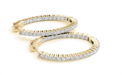 shop diamond hoop earrings