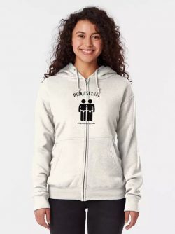 Homiesexual Zipped Hoodie, Art Homiesexual Zipped Hoodie $45.95