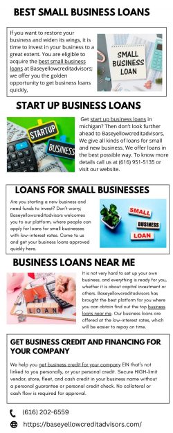 Best Small Business Loans | Base Yellow Credit Advisors