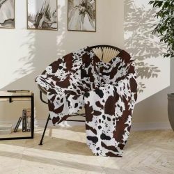 Cow Print Soft Blanket, Cow print Velveteen Minky Blanket $17.95