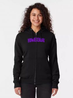 Homiesexual Zipped Hoodie, Purple logo Homiesexual Zipped Hoodie $45.95