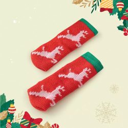 Chair Socks, Xmas Elastic Furniture Floor Protectors, Set Of Four Chair Socks $7.95