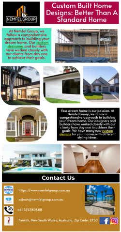 Custom Built Home Designs: Better Than A Standard Home