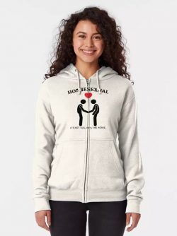 Homiesexual Zipped Hoodie, HOMIESEXUAL Zipped Hoodie-white $45.95