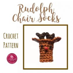 Chair Socks, Rudolph, Set Of Four Chair Socks $7.95