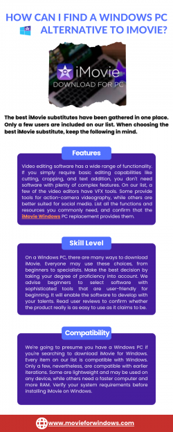 Do you know if there is a Windows PC alternative to iMovie?