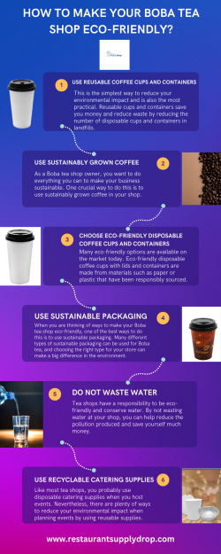 HOW TO MAKE YOUR BOBA TEA SHOP ECO-FRIENDLY?