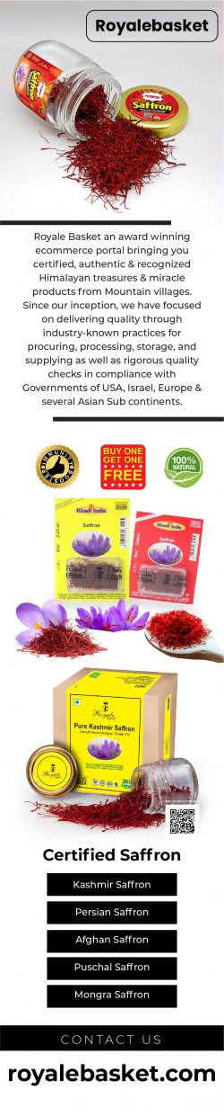 Online shopping for Kashmiri saffron at Royal Basket