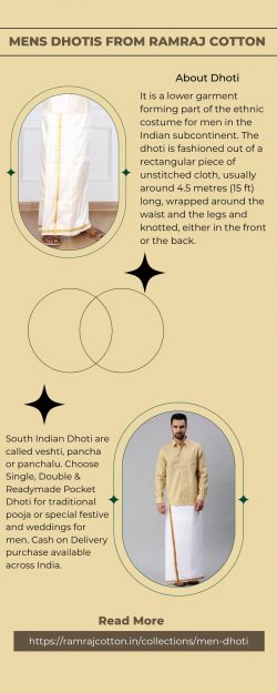 Ready Dhoti for Men – Ramraj Cotton