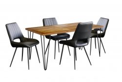 Buy Calgary 1600 5PC Dining Table Chestnut Online